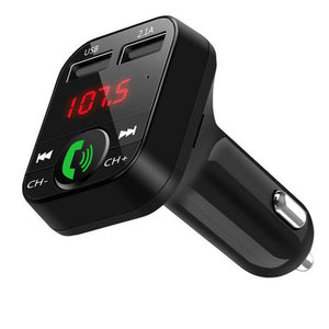 Car MP3 Bluetooth Hands-Free Player - FM Transmitter and Car Charger Receiver for Safe and Convenient In-Car Entertainment" - Variety Port