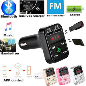 Car MP3 Bluetooth Hands-Free Player - FM Transmitter and Car Charger Receiver for Safe and Convenient In-Car Entertainment" - Variety Port