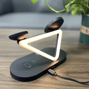 Power Hub: 5-in-1 Magnetic Wireless Charging Station With Night Light - Perfect for iPhone 13/12, Apple Watch S7, & AirPods - Variety Port