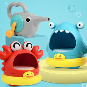 Bubble Machine Baby Bath Toy - Create a Foam Party in the Tub with this Bathroom Bubble Blowing Bathtub Maker, Perfect for Kids' Water Play - Variety Port