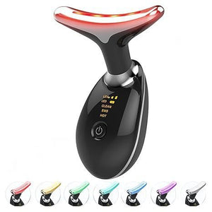 Unlock Timeless Beauty: 3-in-1 Anti-Aging Neck and Face Beauty Vibration Massage Instrument - Rejuvenate Your Skin with Effortless Elegance - Variety Port