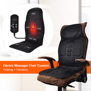 Dual-Use Heating Massage Cushion - Enjoy Soothing Heat and Massage Therapy at Home or in Your Car" - Variety Port