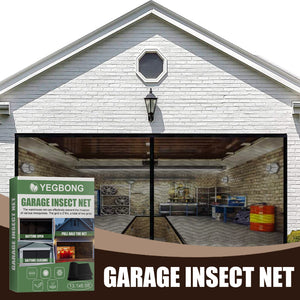 Say Goodbye to Bugs this Summer: Garage Insect Net with Velcro Seamless Retractable Design - Portable Mosquito Net Screen for Garage Doors, Easy Installation for Instant Bug Protection - Variety Port