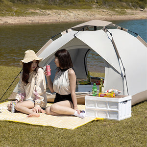 Outdoor Automatic Quick Open Tent. With Two Doors, This Beach Camping Tent Offers Breathable, Rainproof, and Sunscreen Protection for Ultimate Comfort Outdoors - Variety Port
