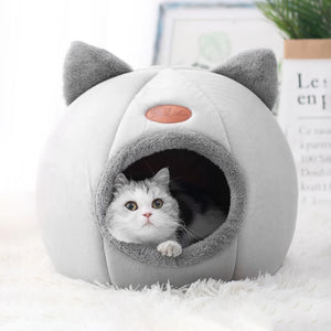 Deep Comfort Cat Bed, Small Dog and House Pets Cozy Cave - Variety Port